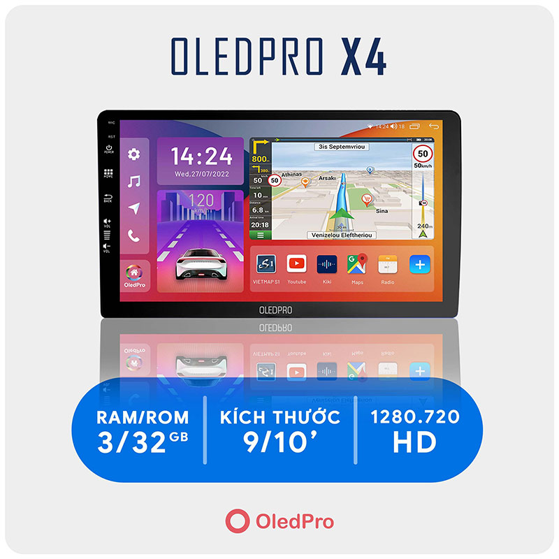 Màn Hình DVD Android OledPro X4 - Auto Tân Phú